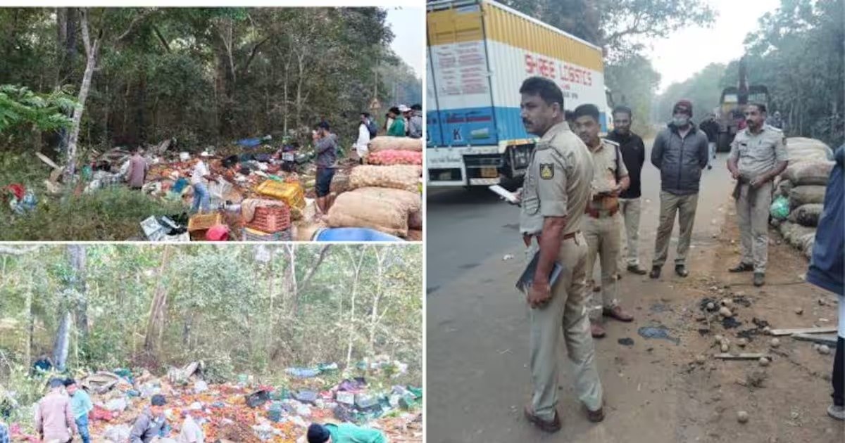 कर्नाटका: सड़क हादसे में 10 की मौत, 15 घायल - सब्जी बेचने जा रहे थे