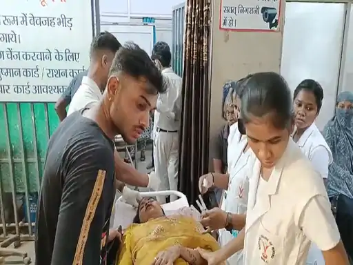 भिलाई में टेंट पंडाल गिरा: 4 लोग घायल, किसी का सिर फूटा तो किसी की साइकिल टूटी