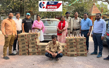 दुर्ग आबकारी विभाग की बड़ी कार्रवाई, 7 लाख की अवैध शराब जब्त!