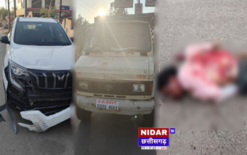 रिसदा में तेज रफ्तार कैप्सूल वाहन की टक्कर से युवक की मौत, ग्रामीणों ने किया चक्काजाम