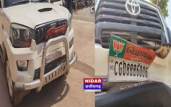 दुर्ग: स्वास्थ्य मंत्री के काफिले की तीन गाड़ियां टकराईं, बड़ा हादसा टला