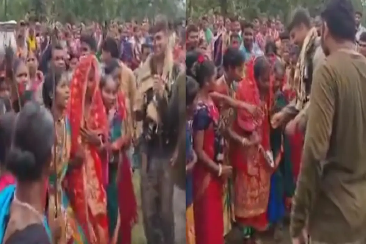 जहाँ गूंजती थीं गोलियां, वहाँ गूंजी शहनाई! नक्सली हिड़मा के गांव में CRPF जवान बने दुल्हन के भाई, दिल जीत लेने वाली तस्वीर
