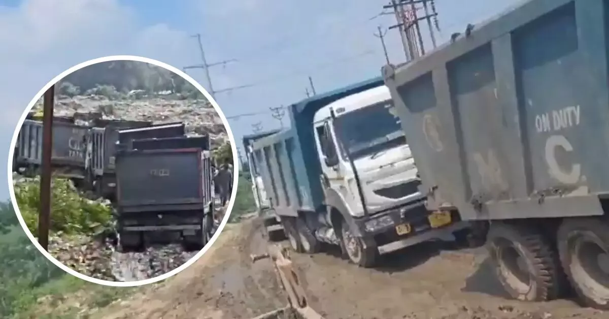 नोएडा में दिल्ली का कचरा डंप करने का खुलासा: 7 डंपर जब्त, FIR दर्ज