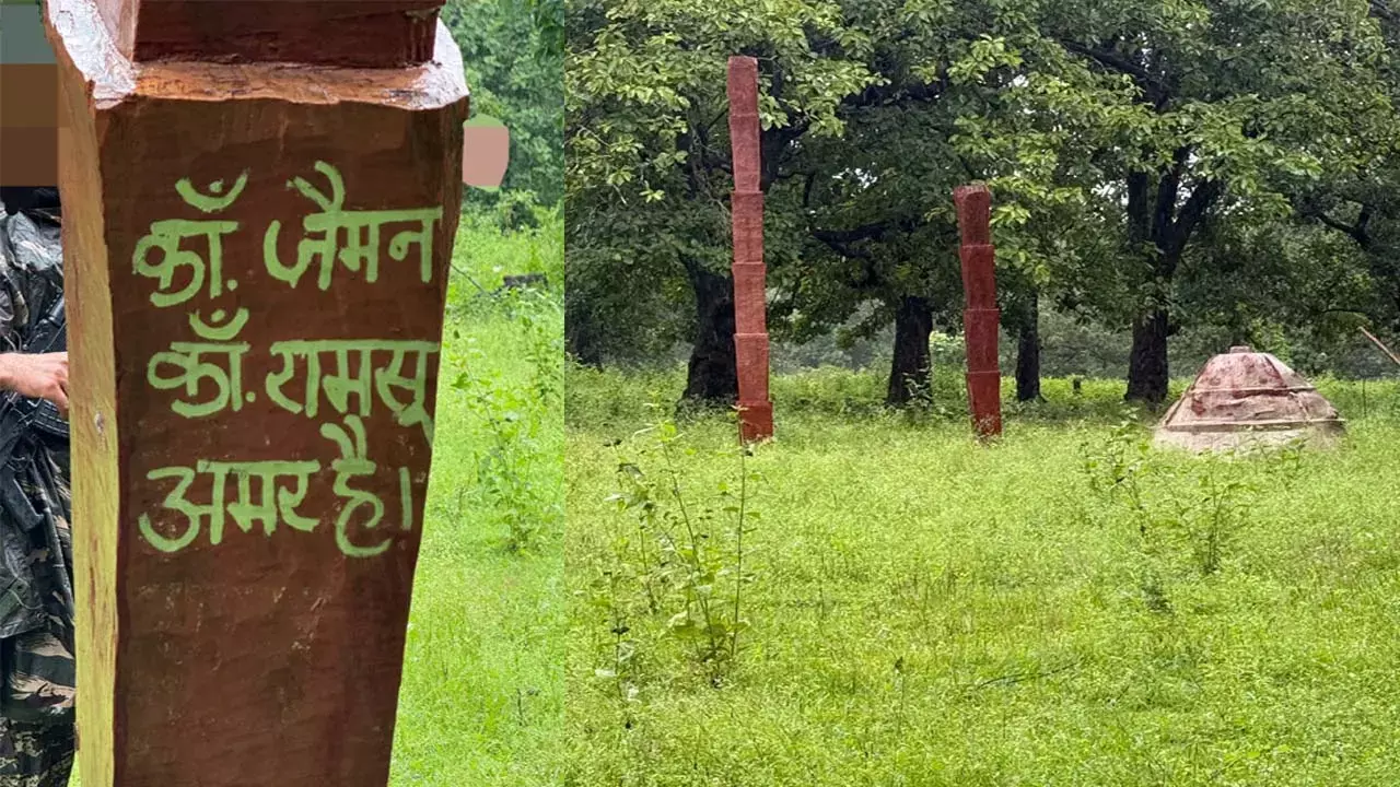 दंतेवाड़ा में सुरक्षाबलों का बड़ा एक्शन: नक्सली शहीदी सप्ताह के दौरान तीन स्मारक ध्वस्त