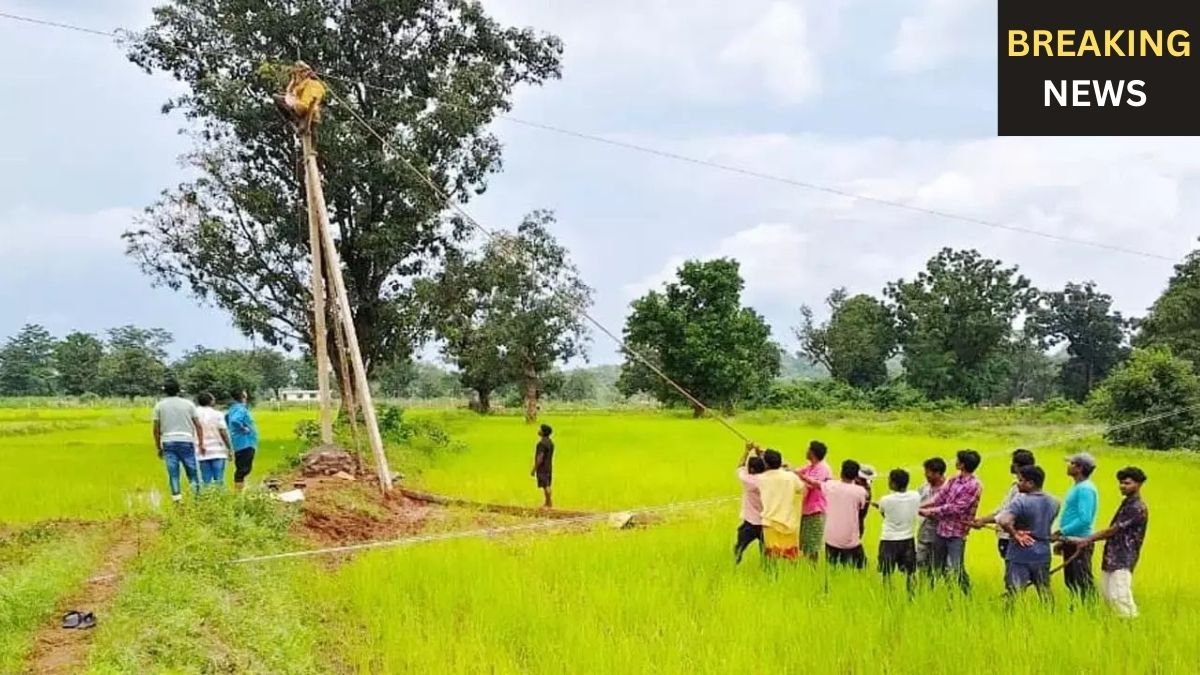 बस्तर में भारी बारिश का कहर: 130 पोल टूटने से 147 गाँवों में बिजली गुल, 50 लाख का नुकसान