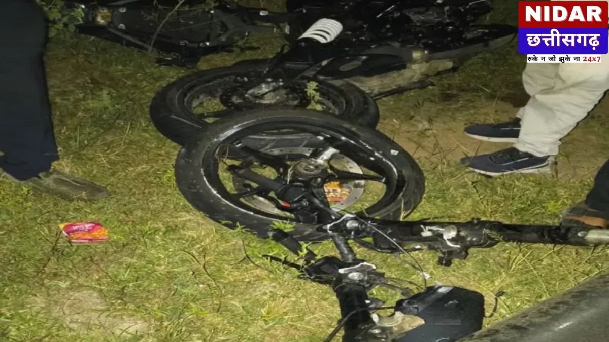 NH-43 पर दर्दनाक सड़क हादसा: तेज रफ्तार बाइक मालवाहक वाहन से टकराई, युवक और किशोरी की मौके पर मौत