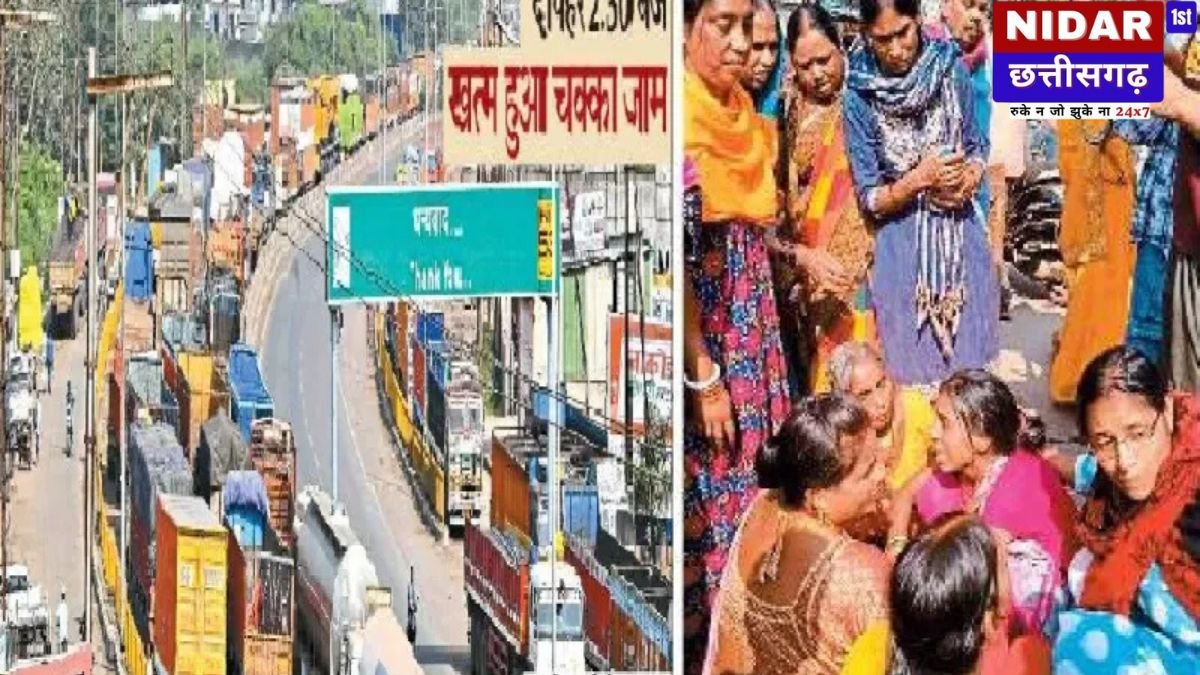 मौत के गड्ढे में डूबे दो मासूम, परिजनों का हाईवे पर प्रदर्शन