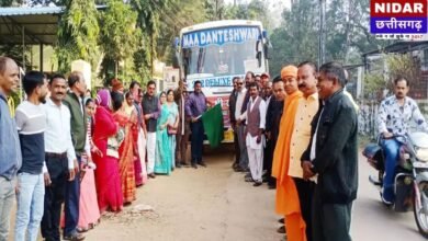 नगरी से अयोध्या के लिए गूंजे जयकारे: 31 रामभक्तों का जत्था रवाना, काशी विश्वनाथ के भी करेंगे दर्शन