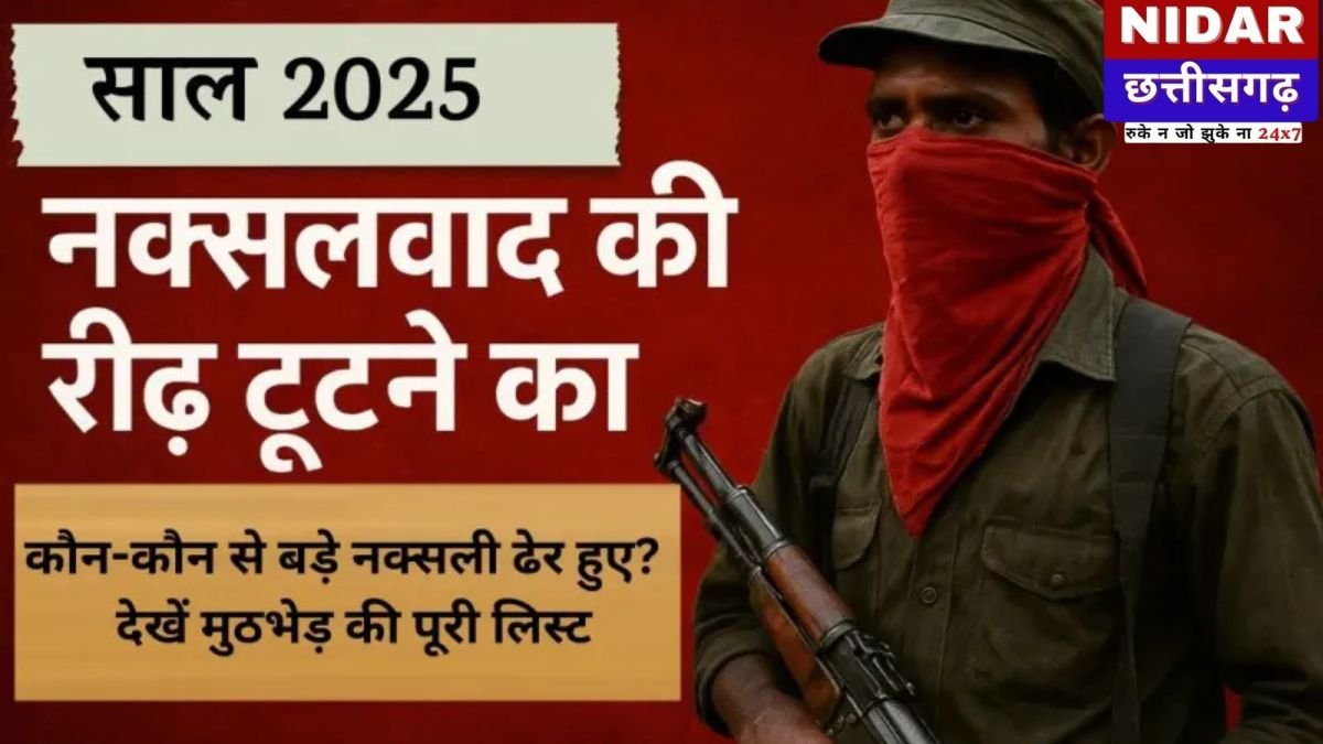 नक्सलवाद पर सबसे बड़ा प्रहार: साल 2025 में ढेर हुए 320 नक्सली, हिड़मा का खात्मा और बीजापुर बना कब्रगाह - पूरी रिपोर्ट