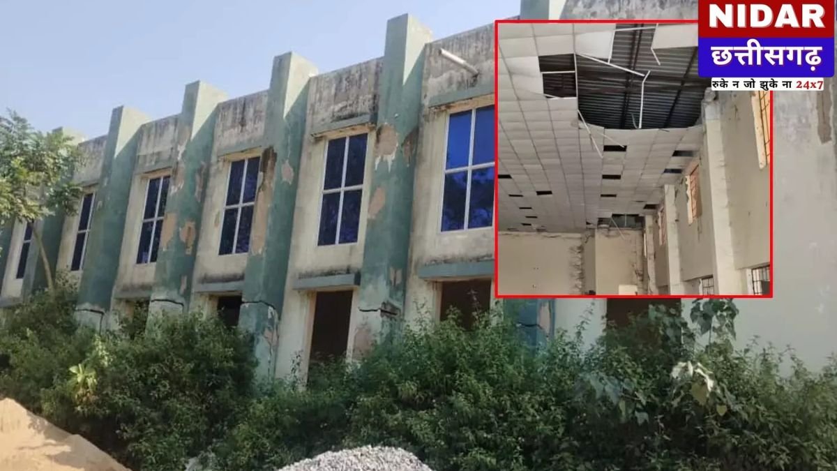 जगदलपुर नगर निगम की घोर लापरवाही: 3 करोड़ का भवन उद्घाटन से पहले बना खंडहर, चोरी हुए दरवाजे और खिड़कियां