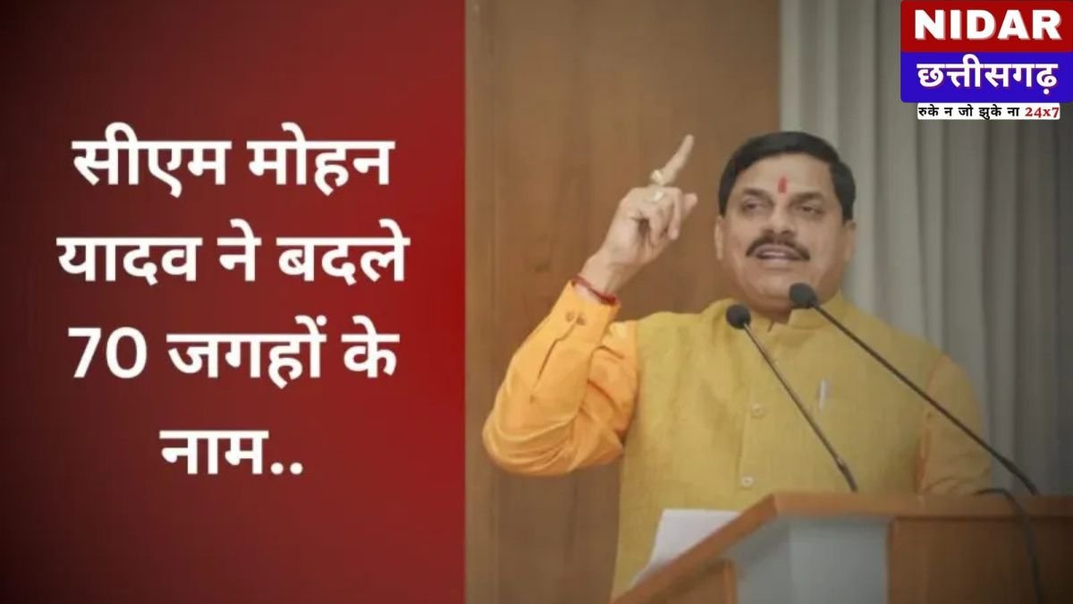 MP Name Change List 2025: मुख्यमंत्री मोहन यादव का बड़ा फैसला, मध्य प्रदेश के 70 इलाकों की बदली पहचान; देखें नए नामों की पूरी लिस्ट