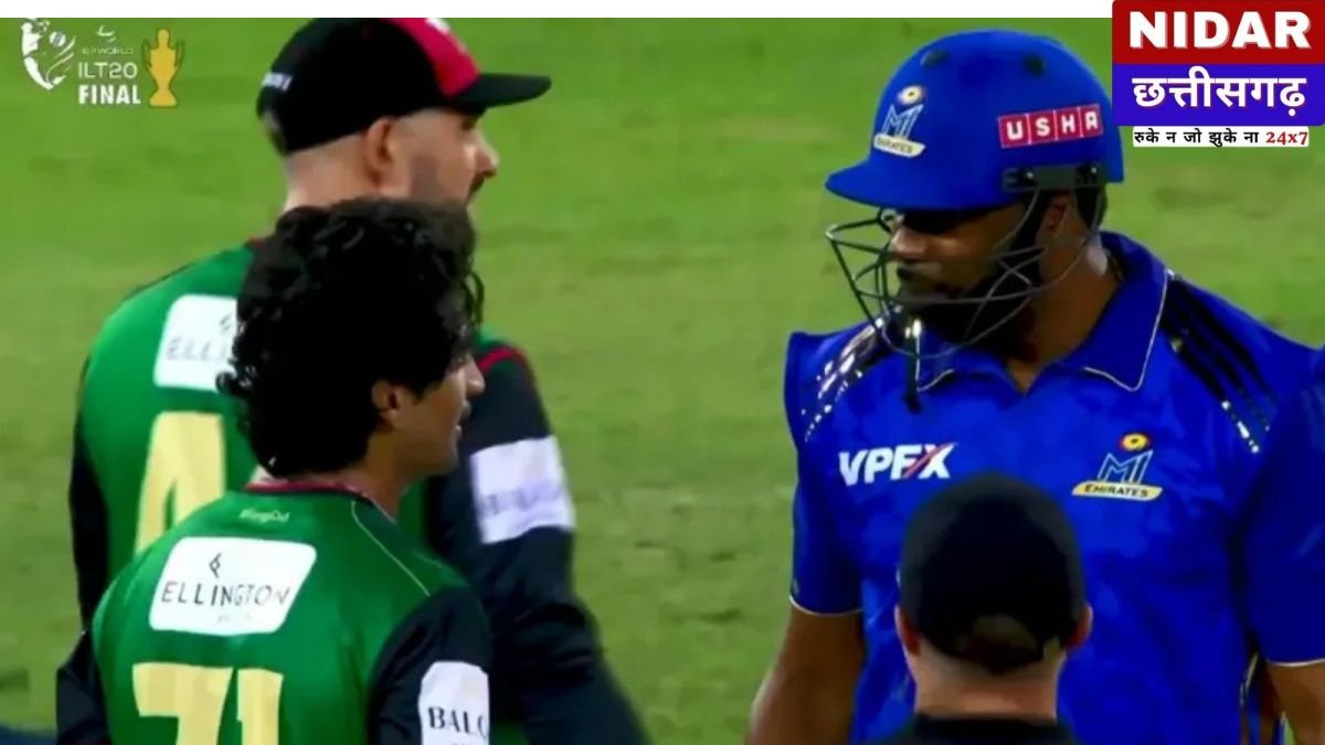 ILT20 Final Naseem Shah vs Kieron Pollard: ILT20 Final: नसीम शाह ने उड़ाया कीरोन पोलार्ड का मजाक, बीच मैदान पर भिड़े दोनों दिग्गज, अंपायरों के छूटे पसीने!