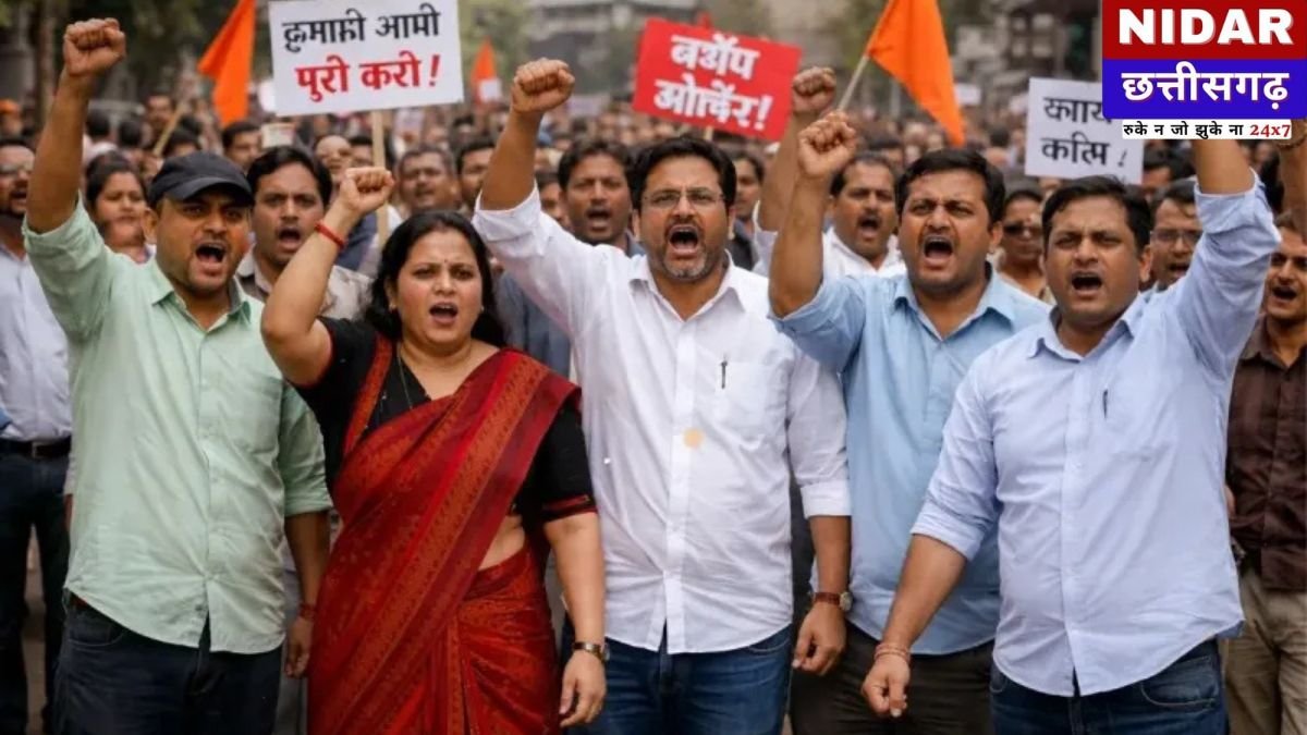 छत्तीसगढ़ निकाय कर्मचारी आंदोलन: छत्तीसगढ़ में निकाय कर्मचारियों का हल्ला बोल: 10 सूत्रीय मांगों को लेकर आज से प्रदेशव्यापी आंदोलन शुरू