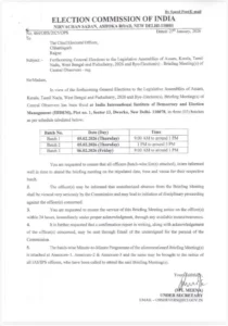 Election Observer List 2026: Election Commission का बड़ा एक्शन: छत्तीसगढ़ के 30 IAS-IPS अधिकारियों को मिली बड़ी जिम्मेदारी, 5 राज्यों में संभालेंगे मोर्चा; देखें पूरी List