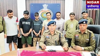 दुर्ग पुलिस की बड़ी कार्रवाई: इडली-डोसा बेचने की आड़ में सूने मकानों को लूटने वाले गिरोह का भंडाफोड़, 6 गिरफ्तार
