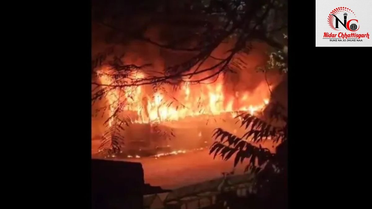 Private bus on fire in Delhi Vikaspuri, safety warning for mosquito coils.