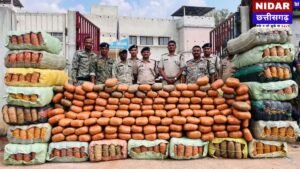 छत्तीसगढ़ पुलिस की बड़ी कार्रवाई: कवर्धा में 5 करोड़ का गांजा जब्त, राजस्थान जा रहा था नशे का ट्रक