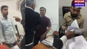 रायपुर तहसील कार्यालय में हाई-वोल्टेज ड्रामा: नकल कॉपी को लेकर वकीलों और कर्मचारियों के बीच तीखा विवाद, वीडियो वायरल