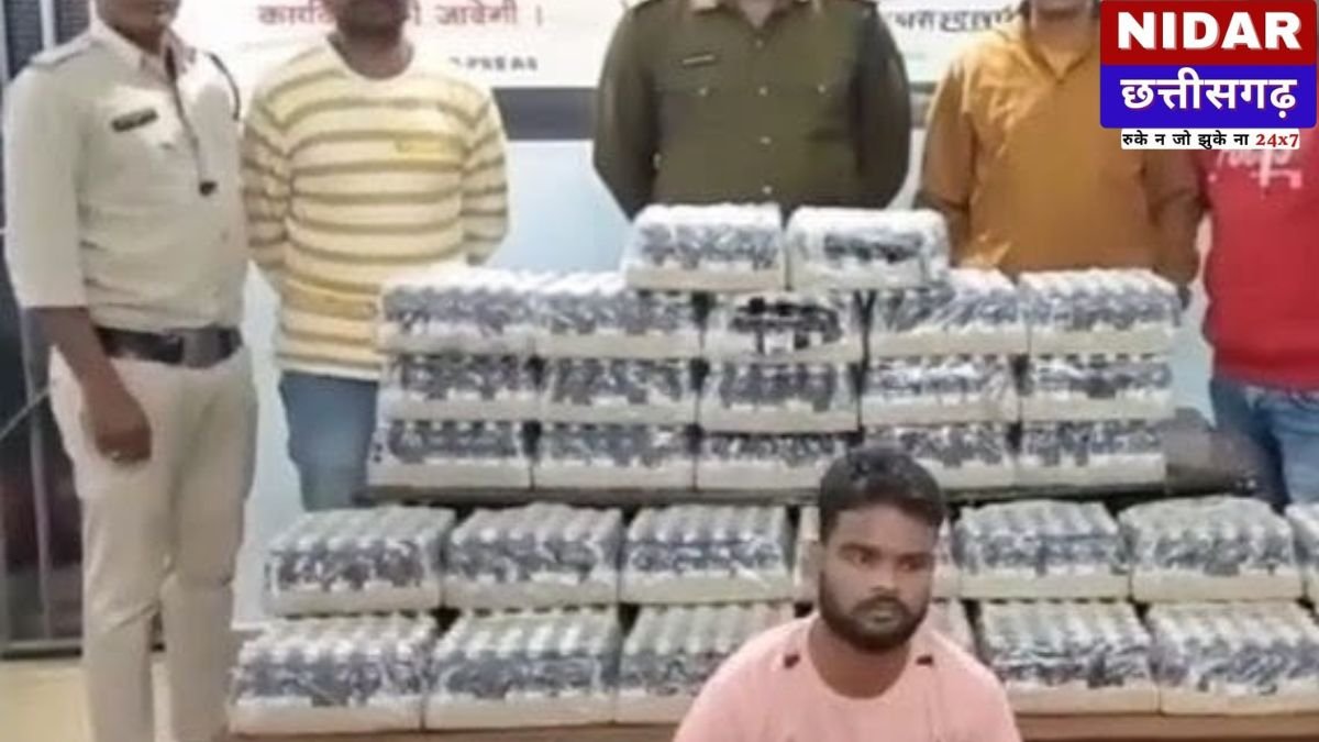 रायगढ़ में नशे के खिलाफ न्याय का प्रहार: 1140 बोतल नशीली सिरप रखने वाले आरोपी को 12 साल की जेल