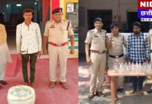 मुंगेली में नशे के सौदागरों और सटोरियों पर पुलिस का शिकंजा: भारी मात्रा में अवैध शराब जब्त, दो आरोपी सलाखों के पीछे