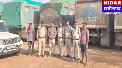 रायपुर में अवैध रेत माफिया पर नकेल: कलेक्टर के आदेश के बाद रात भर चली छापेमारी, 13 हाईवा गाड़ियां जब्त