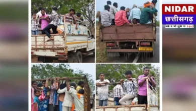 Dhamtari Traffic Police Action: मालवाहक वाहनों में सवारी ढोने वालों पर कसा शिकंजा, लगा भारी जुर्माना!