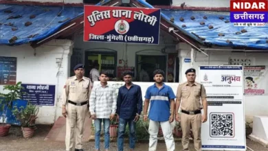 लोरमी में केबल वायर चोरी का 48 घंटे में खुलासा, 3 आरोपी गिरफ्तार