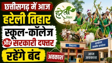 छत्तीसगढ़ में आज हरेली तिहार, स्कूल-कॉलेज और सरकारी दफ्तर रहेंगे बंद