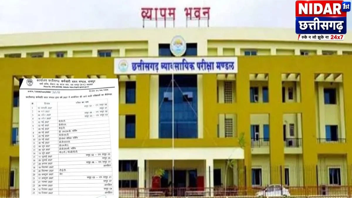 CGSSB परीक्षा कैलेंडर 2027 जारी, TET-SET समेत सभी भर्ती परीक्षाओं की तारीखें तय