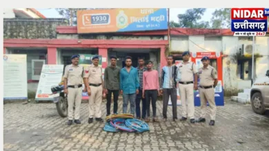 भिलाई स्टील प्लांट में कॉपर केबल चोरी की कोशिश नाकाम, CISF ने रंगे हाथों पकड़ा, पांच गिरफ्तार