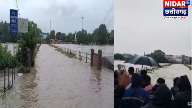 छत्तीसगढ़ में मूसलाधार बारिश: रायपुर का महादेव घाट पुल डूबा, जांजगीर में शबरी पुल पर बाढ़ का खतरा