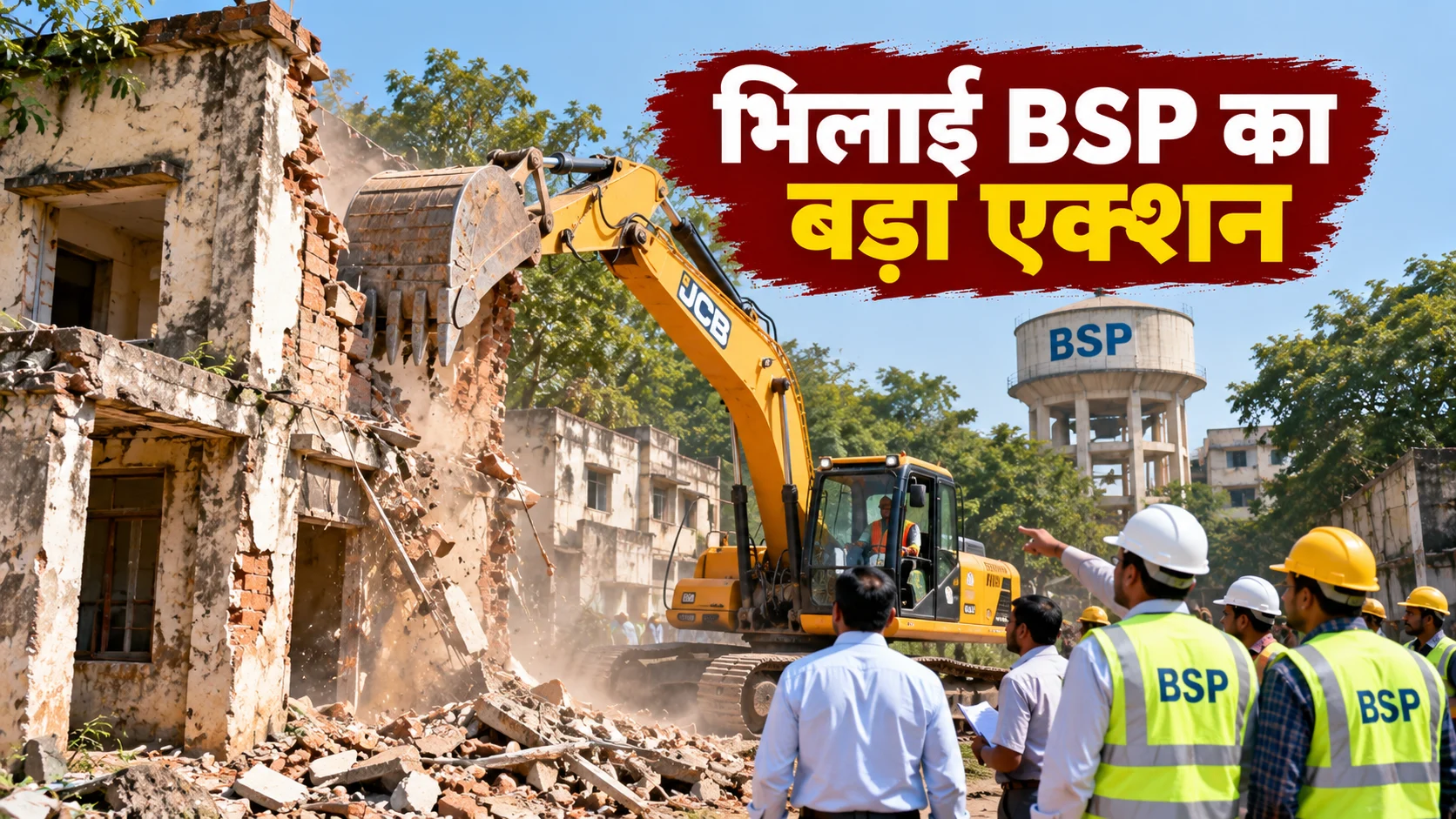 भिलाई टाउनशिप में जर्जर भवनों को हटाएगा BSP, चरणबद्ध अभियान शुरू
