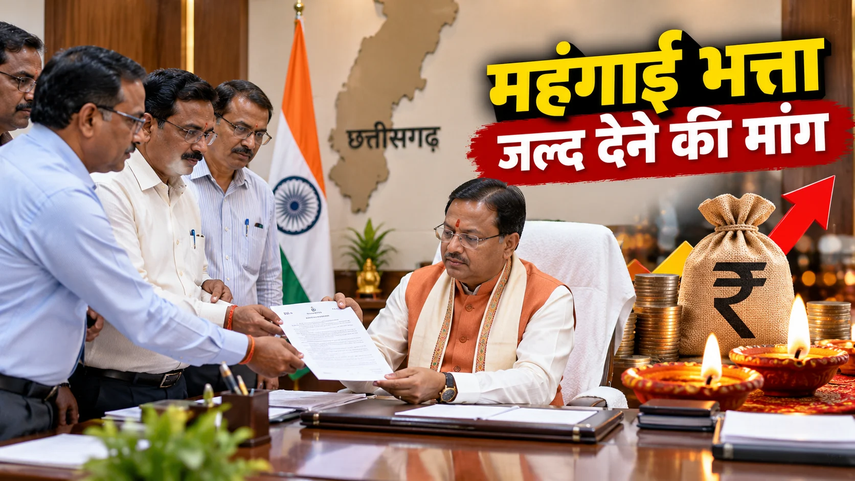 छत्तीसगढ़ में DA बढ़ाने की मांग तेज, फेडरेशन ने CM साय को लिखा पत्र