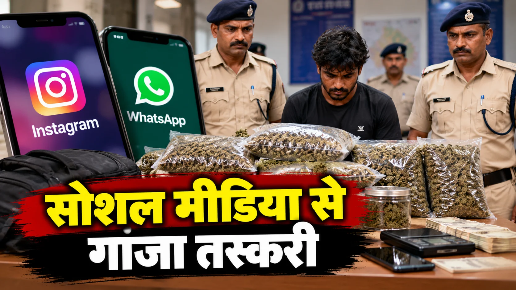 सोशल मीडिया से गांजा सप्लाई, स्टिंग के बाद ओडिशा का पैडलर गिरफ्तार