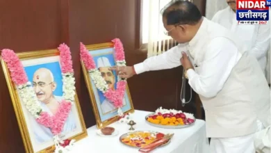 गांधी-शास्त्री जयंती: दिल्ली के छत्तीसगढ़ सदन में सीएम साय ने दी श्रद्धांजलि