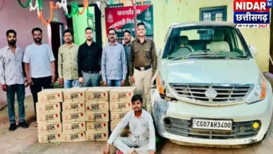 सोनारपाल के पास 20 पेटी गोवा ब्रांड शराब जब्त, एक आरोपी गिरफ्तार